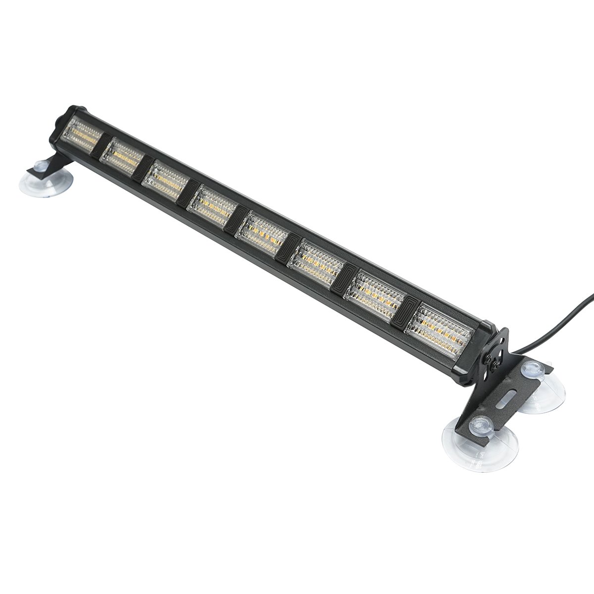 Set 2 lampi LED stroboscopice cu ventuze, 96W, 9-30V, 5 culori, 8 module 385x40x36mm